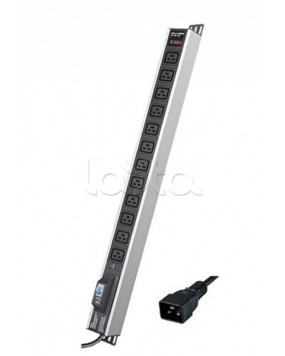 Блок распределения питания вертикальный для 19 шкафов DKC R5V12CBOPCDC19 в Нижнем Новгороде Блоки розеток Pintop.ru