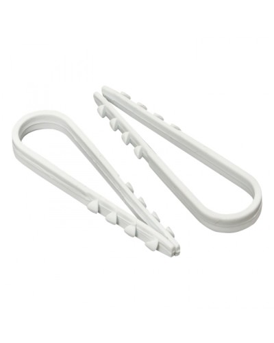 Дюбель-хомут для круглого кабеля (5-10мм) белый (100шт.) EKF PROxima (plc-ncc-5x10w) в Нижнем Новгороде Аксессуары для кабель-канала Pintop.ru