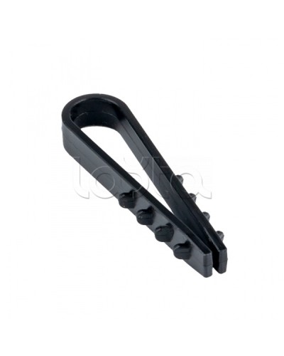 Дюбель-хомут для круглого кабеля (5-10мм) черный (50шт.) EKF PROxima (plc-ncs50-5x10b) в Нижнем Новгороде Крепеж: Дюбели, шурупы, саморезы Pintop.ru