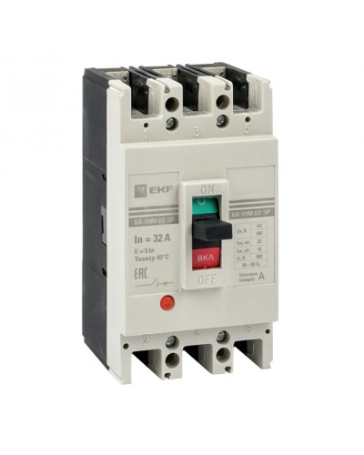 Выключатель автоматический ВА-99М 63/16А 4P 5In 25кА EKF PROxima (mccb99-4P5In63-16m) в Нижнем Новгороде Электротехническое оборудование Pintop.ru