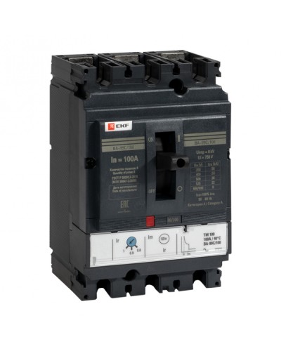 Выключатель автоматический ВА-99C (Compact NS) 100/ 12,5А 3P 36кА EKF PROxima (mccb99C-100-12.5) в Нижнем Новгороде Электротехническое оборудование Pintop.ru
