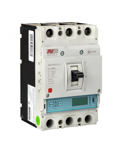 Автоматический выключатель AV POWER-2/3 250А 50kA ETU6.0 EKF (Автоматический выключатель AV POWER-2/3 250А 50k в Нижнем Новгороде Электротехническое оборудование Pintop.ru