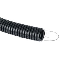 Труба гофр. негорючая безгалогеновая FRHF с протяжкой d32 мм (50 м) черная EKF-Plast (FRHF-32)