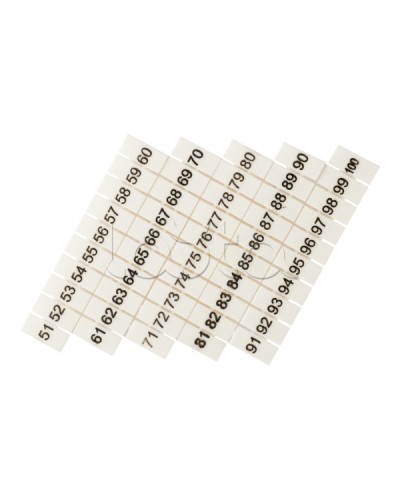 Маркеры для JXB-ST 6 с нумерацией 50-100 (100 шт.) EKF PROxima (zb-st-6-50-100) в Нижнем Новгороде Клеммные колодки Pintop.ru