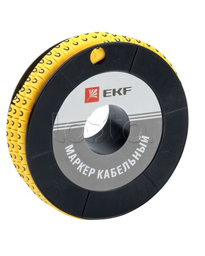 Маркер кабельный 6,0 мм2 0 (350 шт.) (ЕС-3) EKF PROxima (plc-KM-6-0) в Нижнем Новгороде Аксессуары для кабель-канала Pintop.ru