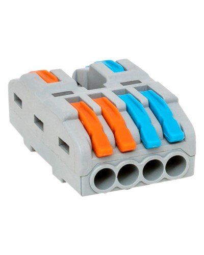 Строительно-монтажная клемма СМК 222-424 разветвительная 4 выхода 0,08-4 мм2 EKF (plc-smk-422-4) - Строительно-монтажная клемма СМК 222-424 разветвительная 4 выхода 0,08-4 мм2 EKF в Нижнем Новгороде Клеммные колодки Pintop.ru