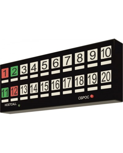 Табло отображения Hostcall MP-730W2 в Нижнем Новгороде Система оповещения и трансляции Hostcall Pintop.ru