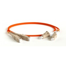 Патч-корд волоконно-оптический Hyperline FC-D2-62-LC/PR-SC/PR-H-20M-LSZH-OR