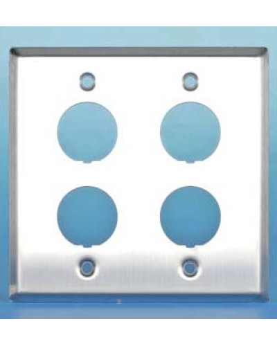 Панель лицевая для 4-х промышленных модулей Hyperline FP-IE-U-4-SL в Нижнем Новгороде Аксессуары для кабель-канала Pintop.ru