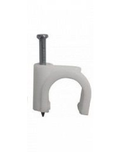 Скоба пластиковая с гвоздем (клипса), макс. Диаметр Hyperline (GC-1C) в Нижнем Новгороде Держатели, клипсы, скобы Pintop.ru