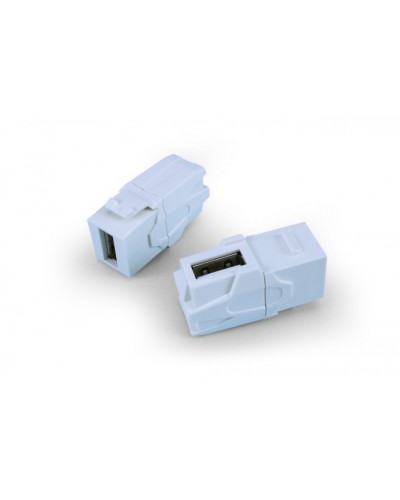 Вставка формата Keystone Jack Hyperline (KJ1-USB-VA3-WH) в Нижнем Новгороде Кроссы оптические Pintop.ru