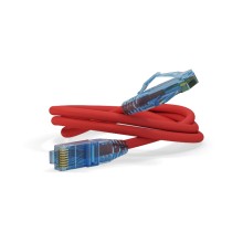 Патч-корд RJ45-RJ45, 4 пары, UTP, кат.6, LSZH (0,5м) Hyperline PC-LPM-UTP-RJ45-RJ45-C6-0.5M-LSZH-RD