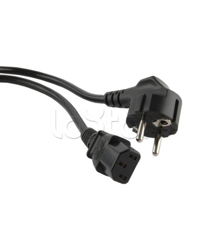 Кабель питания 1,0 м Hyperline PWC-IEC13-SHM-1.0-BK в Нижнем Новгороде Патч-корды и пигтейлы Pintop.ru