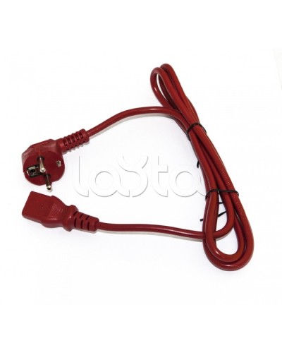 Кабель питания компьютера Hyperline PWC-IEC13-SHM-1.8-RD в Нижнем Новгороде Патч-корды и пигтейлы Pintop.ru
