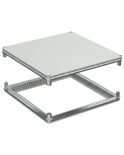FORMAT Крыша и основание (под фланец) 800х800мм IEK (FO-00-KOF-080-080) в Нижнем Новгороде Аксессуары для стоек и шкафов Pintop.ru