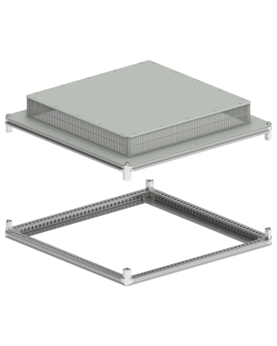FORMAT Крыша и основание (под фланец) 1000х1000мм IP31 IEK (FO-00-KOF-100-100-31) в Нижнем Новгороде Аксессуары для стоек и шкафов Pintop.ru