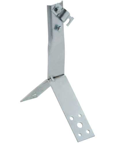 Держатель проводника круглого 6-10мм винтовой для конька h=100мм оцинкованная сталь IEK (ZDP80-11-4-16-100) в Нижнем Новгороде Крепеж Pintop.ru