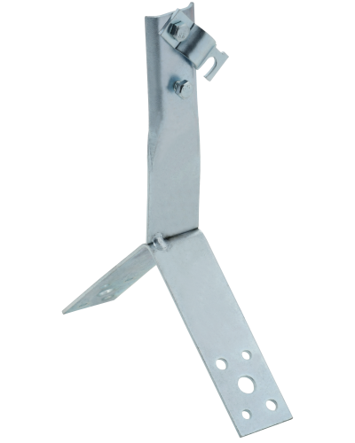 Держатель проводника круглого 6-10мм винтовой для конька h=80мм оцинкованная сталь HDZ IEK (ZDP80-14-4-16-80) в Нижнем Новгороде Крепеж Pintop.ru