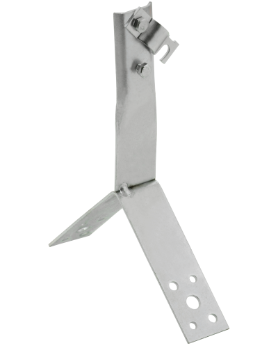 Держатель проводника круглого 6-10мм винтовой для конька h=80мм нержавеющая сталь IEK (ZDP80-20-4-16-80) в Нижнем Новгороде Крепеж Pintop.ru