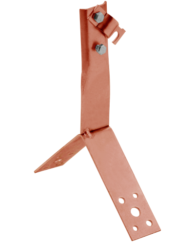 Держатель проводника круглого 6-10мм винтовой для конька h=80мм медь IEK (ZDP80-50-4-16-80) в Нижнем Новгороде Крепеж Pintop.ru