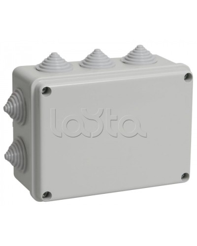 Коробка распаячная KM41241 для о/п 150x110x70мм IP44 10 кабель вводов IEK (UKO10-150-110-070-K41-44) в Нижнем Новгороде Распределительные коробки Pintop.ru