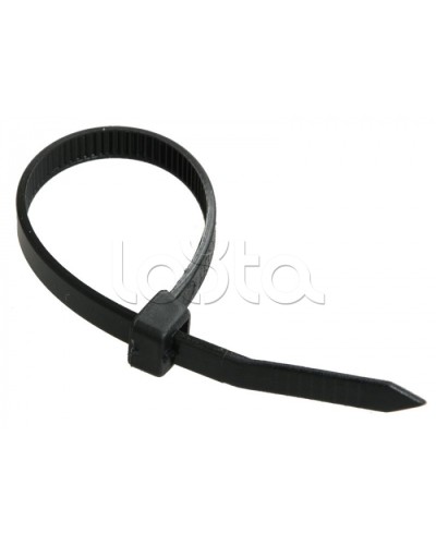 Стяжка 350x7,6 мм нейлоновая, черная IEK (UHH32-D076-350-100) в Нижнем Новгороде Стяжки-хомуты Pintop.ru