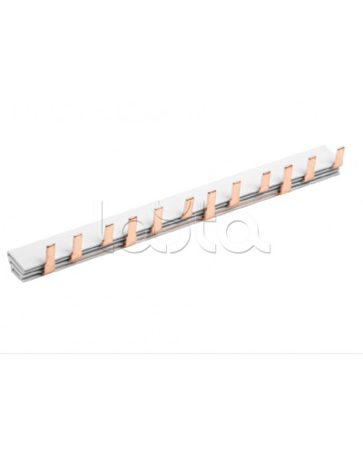 Шина соединительная типа PIN (12 штырей) 3Р 63А (22см) IEK (YNS21-3-063-22-12) в Нижнем Новгороде Клеммные колодки Pintop.ru