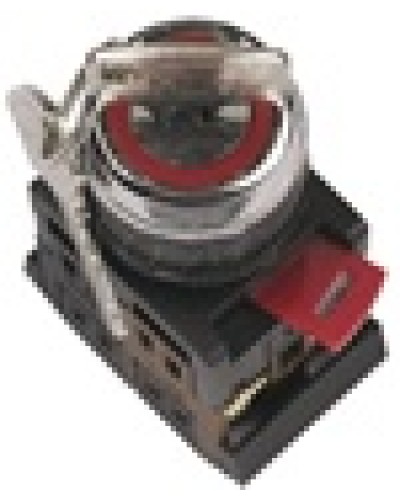 Переключатель AKS-22 с ключом на 2 фиксир.положения I-O 1з+1р черный IEK BSW10-AKS-2-K02 в Нижнем Новгороде Аксессуары для стоек и шкафов Pintop.ru