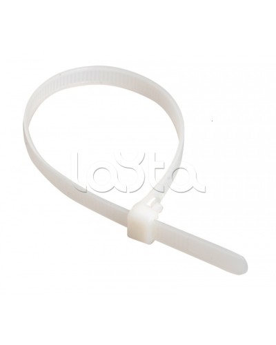 Стяжка 300x3,6 мм нейлоновая, белая IEK UHH31-D036-300-100 в Нижнем Новгороде Стяжки-хомуты Pintop.ru