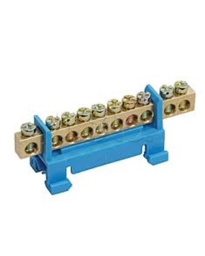 Шина N ноль с DIN-изолятором типа «Стойка» ШНИ-6х9-12-С-С IEK YNN10-69-12P-K07 в Нижнем Новгороде Клеммные колодки Pintop.ru