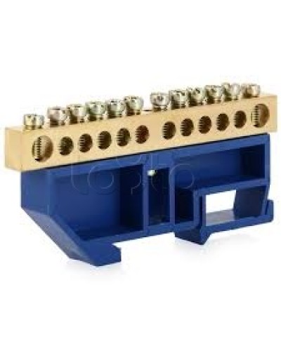 Шина нулевая с DIN-изолятором ШНИ-8x12-10-Д-С IEK YNN10-812-10D-K07 в Нижнем Новгороде Клеммные колодки Pintop.ru