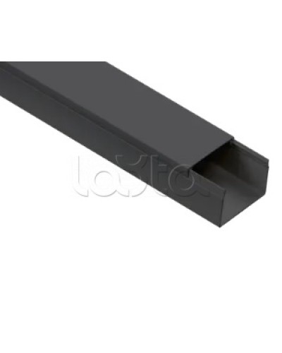 Кабель-канал 60х40 ЭЛЕКОР черный (18м) IEK (EL-KK10-060-040-1-K02) в Нижнем Новгороде Кабель-канал Pintop.ru