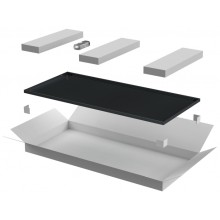 ITK LINEA N Дверь металлическая 800мм шкафа 24U чер. (LN05-24U8X-DM)