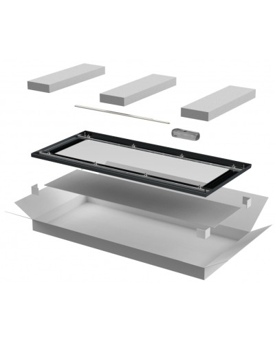 ITK LINEA N Дверь стеклянная 800мм шкафа 38U чер. (LN05-38U8X-DR) в Нижнем Новгороде Аксессуары для стоек и шкафов Pintop.ru