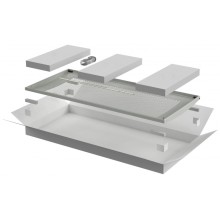 ITK LINEA N Дверь перфорированная 800мм шкафа 24U сер. (LN35-24U8X-DP)