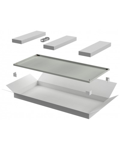 ITK LINEA N Дверь металлическая 800мм шкафа 38U сер. (LN35-38U8X-DM) в Нижнем Новгороде Аксессуары для стоек и шкафов Pintop.ru