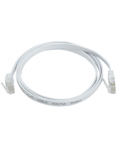 ITK Коммутационный шнур плоский кат.6 UTP 1м белый (PC08-C06U-1M-FL) в Нижнем Новгороде Патч-корды и пигтейлы Pintop.ru
