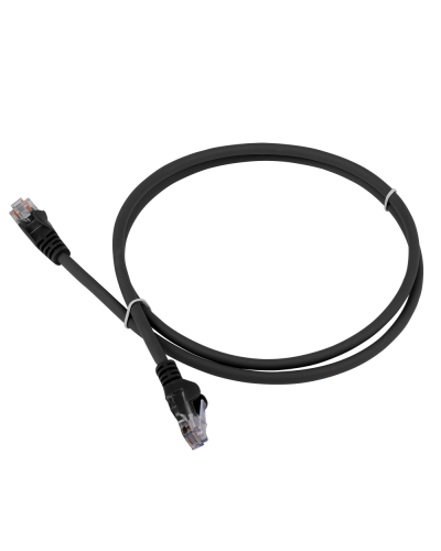 Патч-корд LANMASTER LSZH UTP кат.5e, 0.3 м, черный LANMASTER LAN-PC45/U5E-0.3-BK в Нижнем Новгороде Патчкорды (медные) Pintop.ru