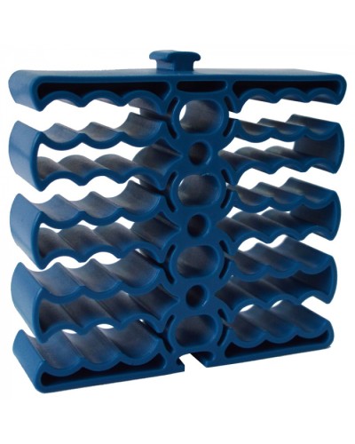 Кабельная гребенка на 24 кабеля, синяя LANMASTER (LAN-CCLP24-BL) в Нижнем Новгороде Аксессуары для стоек и шкафов Pintop.ru