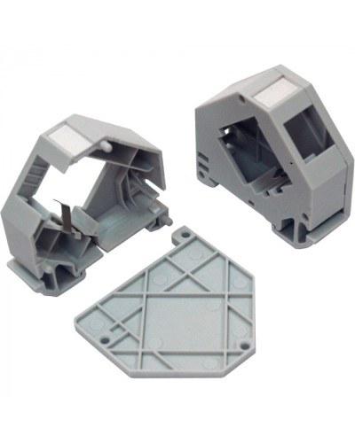 Бокс на DIN-рейку для установки модуля типа Keystone, серый LANMASTER (LAN-DRF-10K/BX-GY) в Нижнем Новгороде Патч-корды и пигтейлы Pintop.ru