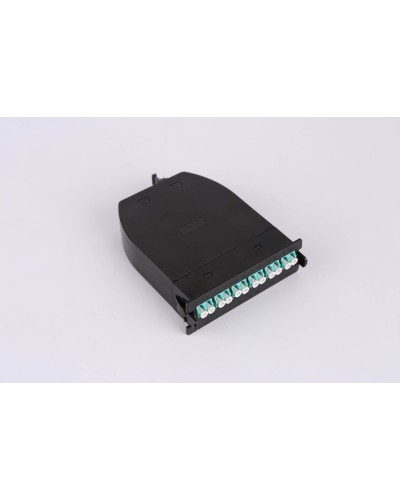 MPO кассета OM3, 12xLC, тип B, низкие потери, черная LANMASTER LAN-MCSB-1M-12LC/OM3 в Нижнем Новгороде Коннекторы Pintop.ru