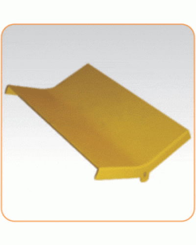 Крышка внутреннего изгиба 45° оптического лотка 120 мм, желтая LANMASTER LAN-OT120-IC45C в Нижнем Новгороде Аксессуары для кабель-канала Pintop.ru