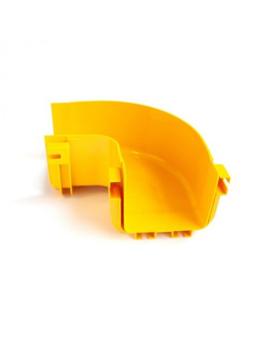 Горизонтальный поворот 90° оптического лотка 240 мм, монтаж без соединителей, желтый LANMASTER (LAN-OT240-HC90/NC) в Нижнем Новгороде Коммутационные изделия Pintop.ru