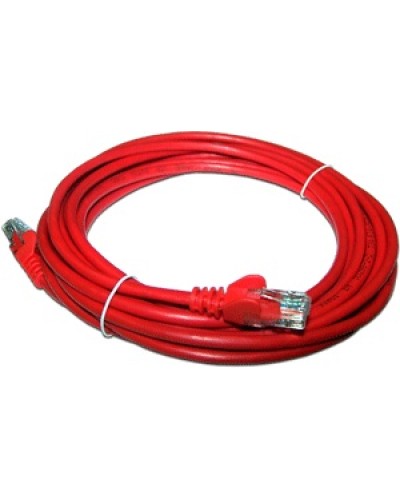 Патч-корд RJ45 - RJ45, 4 пары, UTP, категория 5е, 5 м, красный, LSZH LANMASTER LAN-PC45/U5E-5.0-RD в Нижнем Новгороде Патч-корды и пигтейлы Pintop.ru