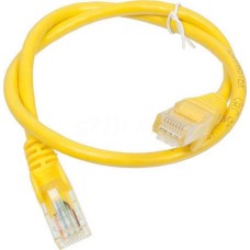 Патч-корд RJ45 - RJ45, 4 пары, UTP, категория 5е, 5 м, желтый, LSZH LANMASTER LAN-PC45/U5E-5.0-YL