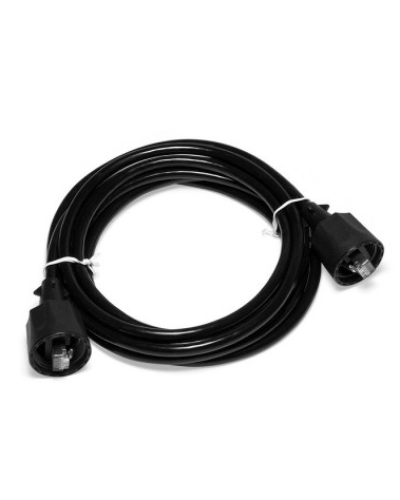 Патч-корд индустриальный RJ45 - RJ45, 4 пары, FTP, категория 5е, 1 м, черный LANMASTER LAN-S45-45-1.0-WP в Нижнем Новгороде Патчкорды (медные) Pintop.ru