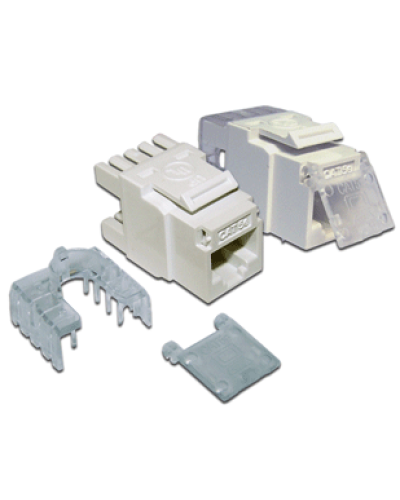 Вставка Keystone Tooless RJ-45, категория 5e, белая, без инструмента LANMASTER LAN-TK45U5E/180-WH в Нижнем Новгороде Коммутационные изделия Pintop.ru