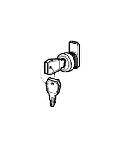 Замок и ключ для щитов встраиваемых и распределительных Legrand 001491 в Нижнем Новгороде Расходные материалы для шкафов и стоек Pintop.ru