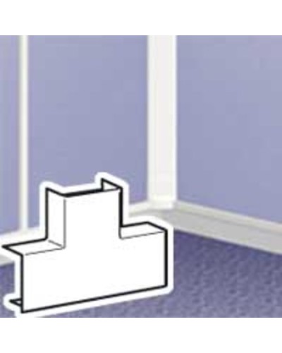 Т-образное ответвление для мини-плинтуса DLPlus 32x16 белый Legrand 033330 в Нижнем Новгороде Аксессуары для кабель-канала Pintop.ru