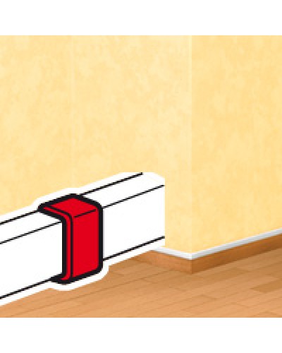 Накладка на стык DLPlus 60х16/20 белый Legrand (033608) в Нижнем Новгороде Аксессуары для кабель-канала Pintop.ru